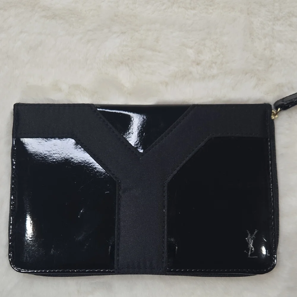 Yves Saint Laurent Black Clutch NEW - Picture 1 of 8